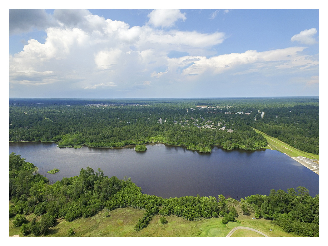 Aerial view of The Woodlands